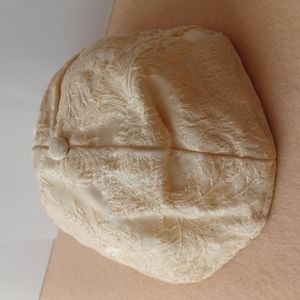 Vintage Jewish Cream Colored Yarmulke